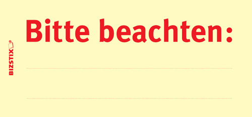 1301010151 BIZSTIX® Business Haftnotizen "Bitte beachten" BIZSTIX® Business Haftnotizen "Bitte beachten"