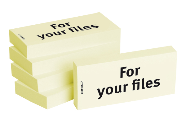 BIZSTIX® Business Haftnotizen "For your files"