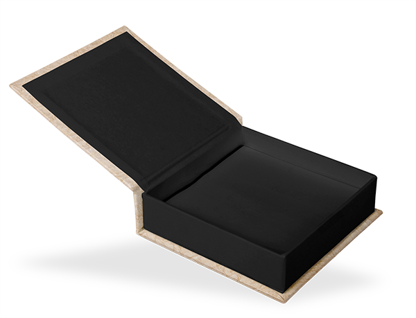 USB-Klappschachtel 11 x 11 cm, Innenschachtel und Inlay schwarz USB-Klappschachtel 11 x 11 cm, Innenschachtel und Inlay schwarz