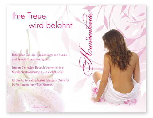 Kundenkarte "schöne Fremde" Kundenkarte "schöne Fremde"