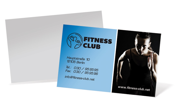 1212020253 Visitenkarte "fitness" Landscape Visitenkarte "fitness" Landscape