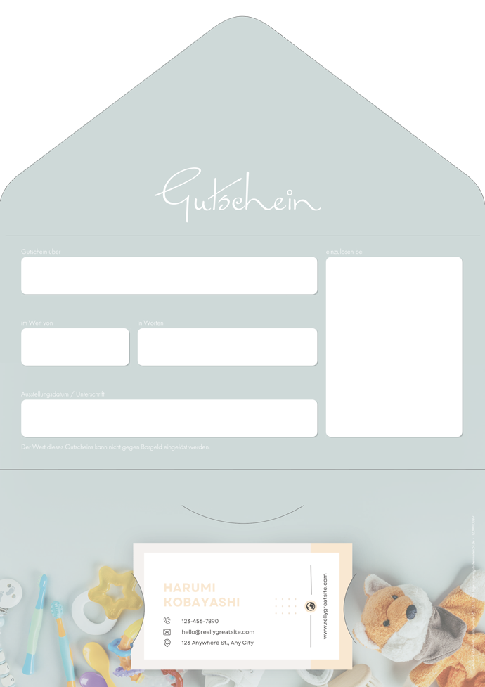 Gutscheinkarte Classic "Baby" individuell Gutscheinkarte Classic "Baby" individuell