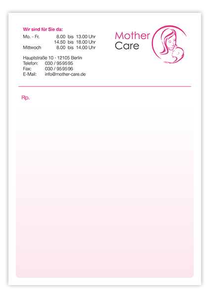 1225010602 Privatrezept Classic hoch mit Eindruck Privatrezept Classic hoch mit Eindruck