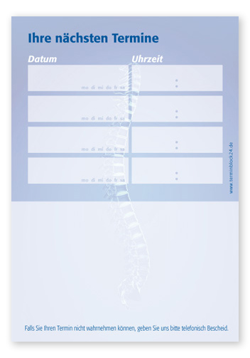 Terminzettel "Da Vinci" - 4 Termine mit Wochentagen Terminzettel "Da Vinci" - 4 Termine mit Wochentagen
