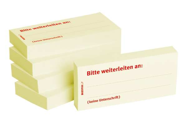 BIZSTIX® Business Haftnotizen "Bitte weiterleiten an"