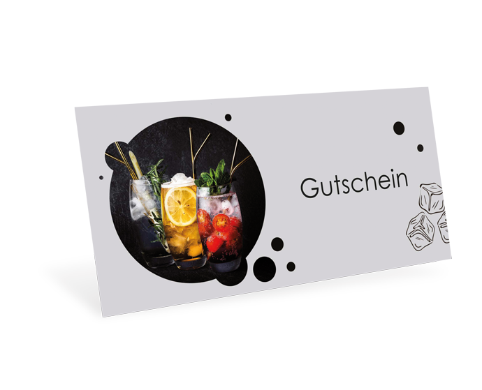 1208010383 Gutscheinkarte Classic "Cocktails" individuell Gutscheinkarte Classic "Cocktails" individuell