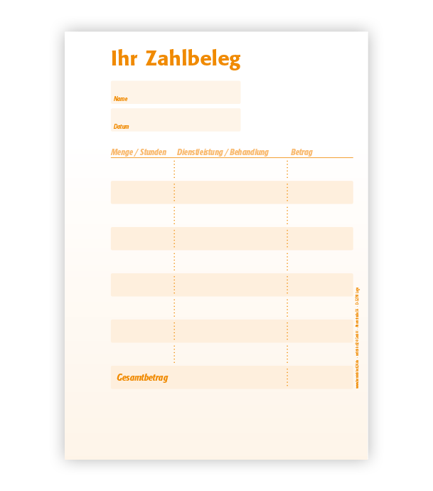 Quittungsblock #2 Quittungsblock #2