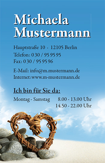 1212010232 Visitenkarte "Strandgut" Visitenkarte "Strandgut"