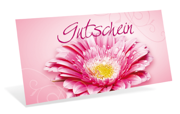 Gutscheinkarte Classic "Gerbera"