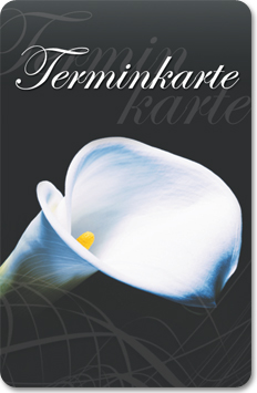 1204010250 Terminkarte "Blütenrein" Terminkarte "Blütenrein"