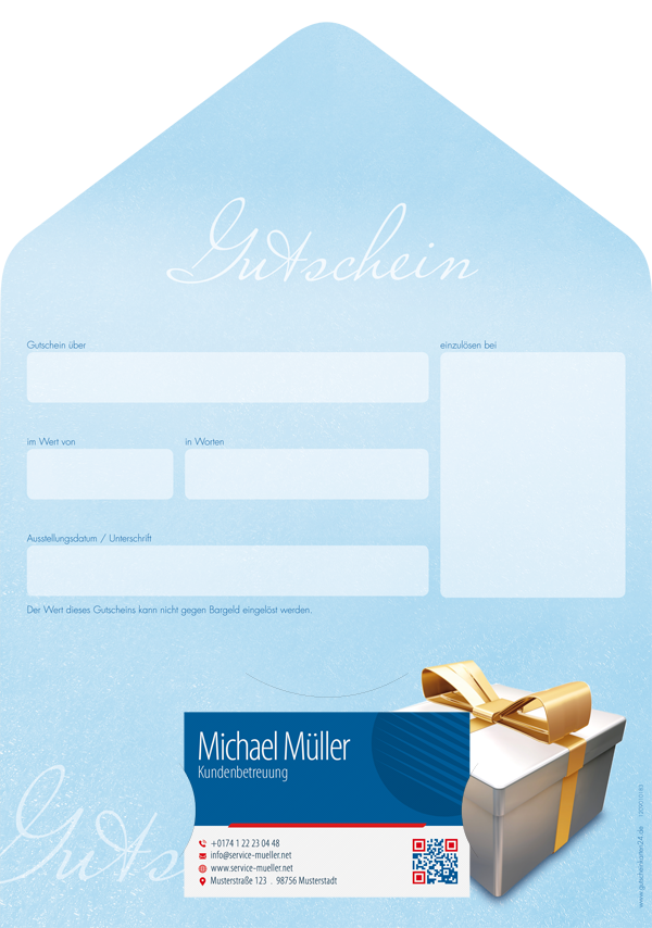 Gutscheinkarte Classic "blue surprise" Gutscheinkarte Classic "blue surprise"