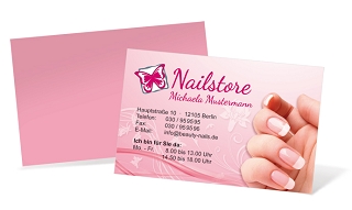 1212020101 Visitenkarte "french nails" Landscape Visitenkarte "french nails" Landscape