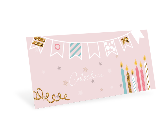 Gutscheinkarte Classic "Happy Birthday" individuell