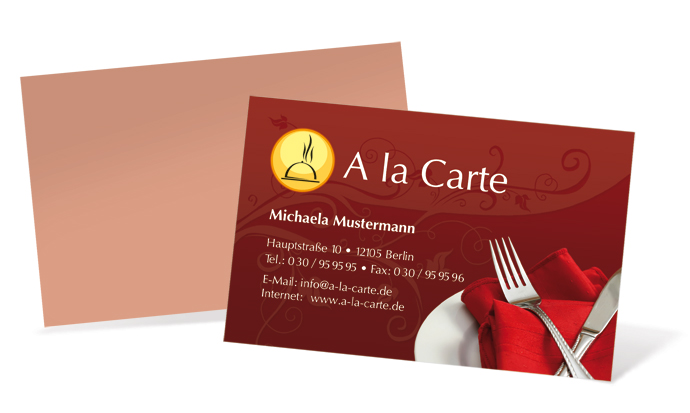 Visitenkarte "Romantik" Landscape Visitenkarte "Romantik" Landscape