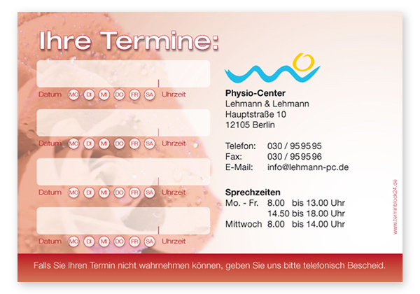1214010414 Terminzettel "einsame Rose" - 4 Termine mit Wochentagen Terminzettel "einsame Rose" - 4 Termine mit Wochentagen