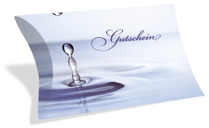 1232010127 Gutscheinkarte Etui "kühler Tropfen" Gutscheinkarte Etui "kühler Tropfen"