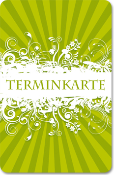 1204010283 Terminkarte "green style" Terminkarte "green style"