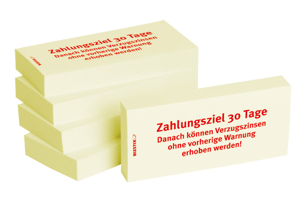 BIZSTIX® Business Haftnotizen "Zahlungsziel 30 Tage"