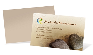 1212020188 Visitenkarte "Steinherzen" Landscape Visitenkarte "Steinherzen" Landscape