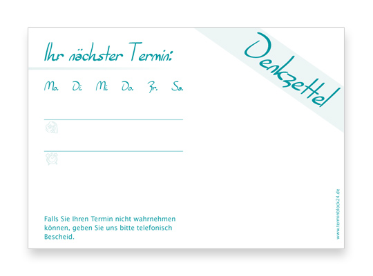 1203010102 Terminzettel Classic #1 mint Terminzettel Classic #1 mint